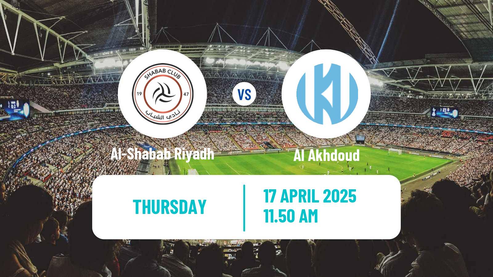 Soccer Saudi Professional League Al-Shabab Riyadh - Al Akhdoud
