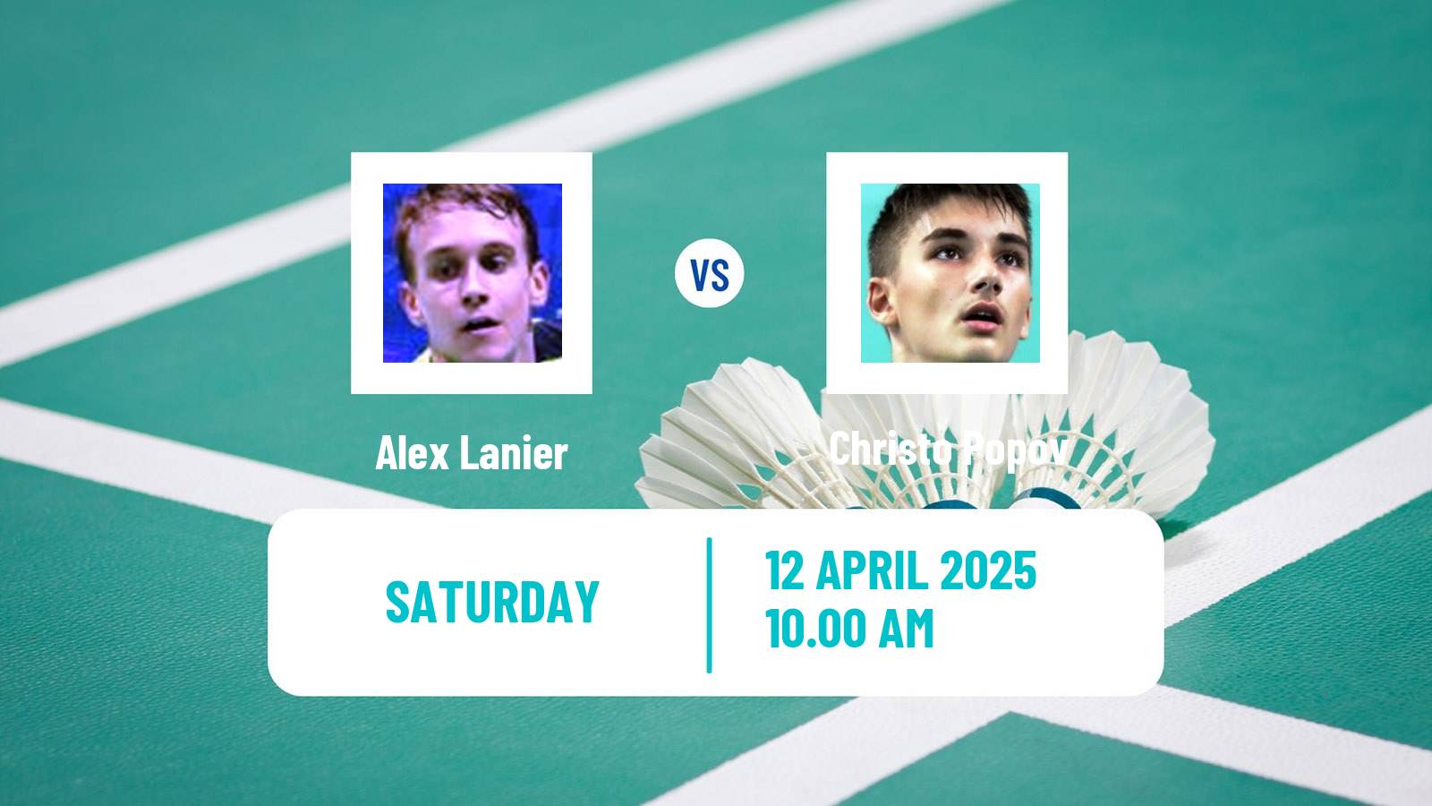 Badminton BWF European Championship Men Alex Lanier - Christo Popov
