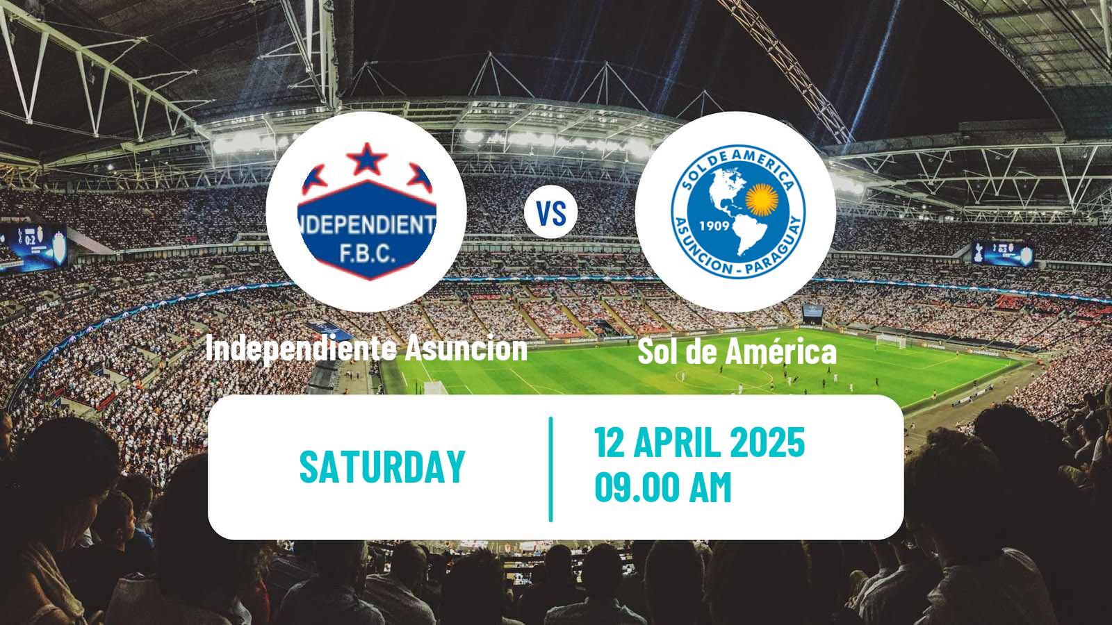 Soccer Paraguayan Division Intermedia Independiente Asuncion - Sol de América