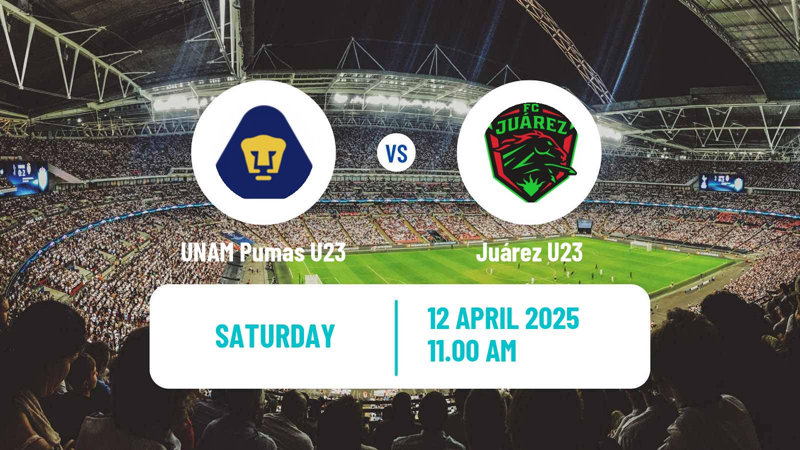 Football Mexican Liga MX U23 UNAM Pumas U23 - Juárez U23