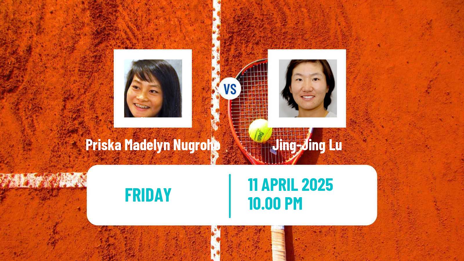 Tennis ITF W15 Wuning Women Priska Madelyn Nugroho - Jing-Jing Lu