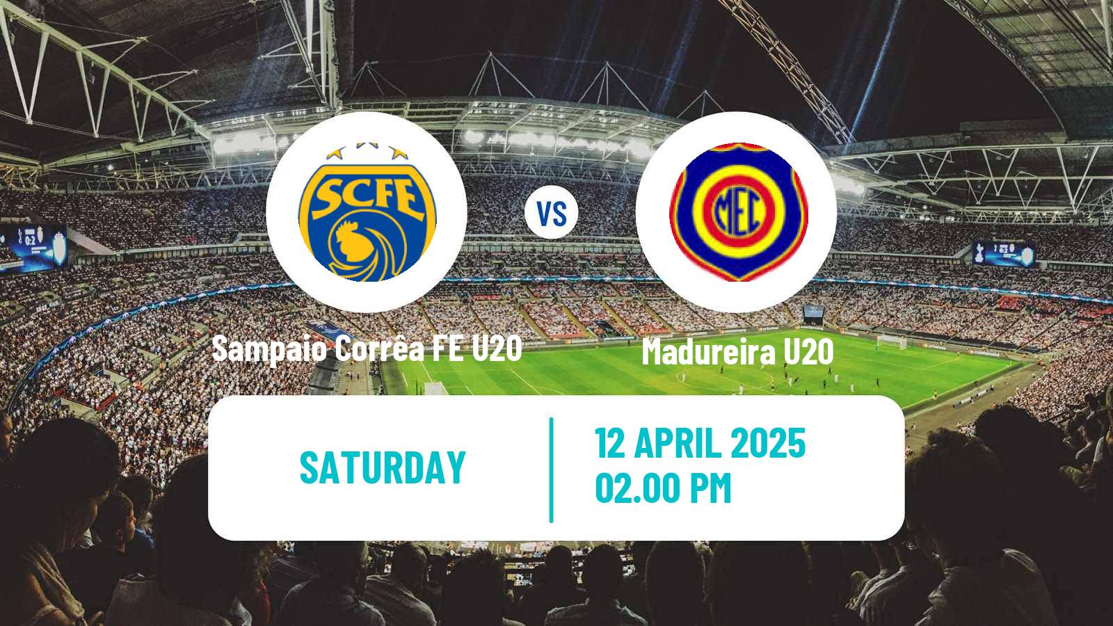 Soccer Brazilian Copa Rio U20 Sampaio Corrêa FE U20 - Madureira U20