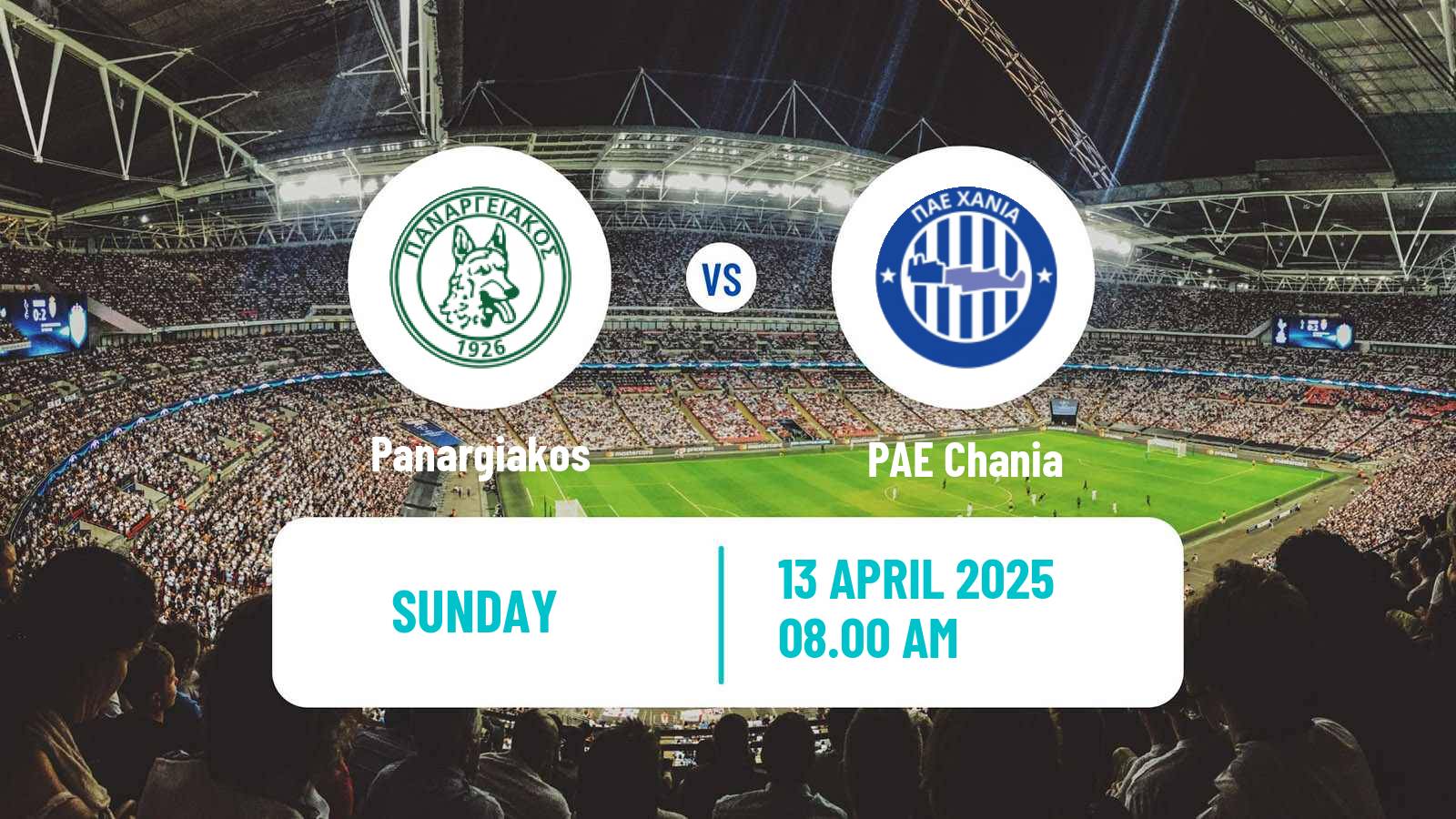 Soccer Greek Super League 2 Panargiakos - PAE Chania