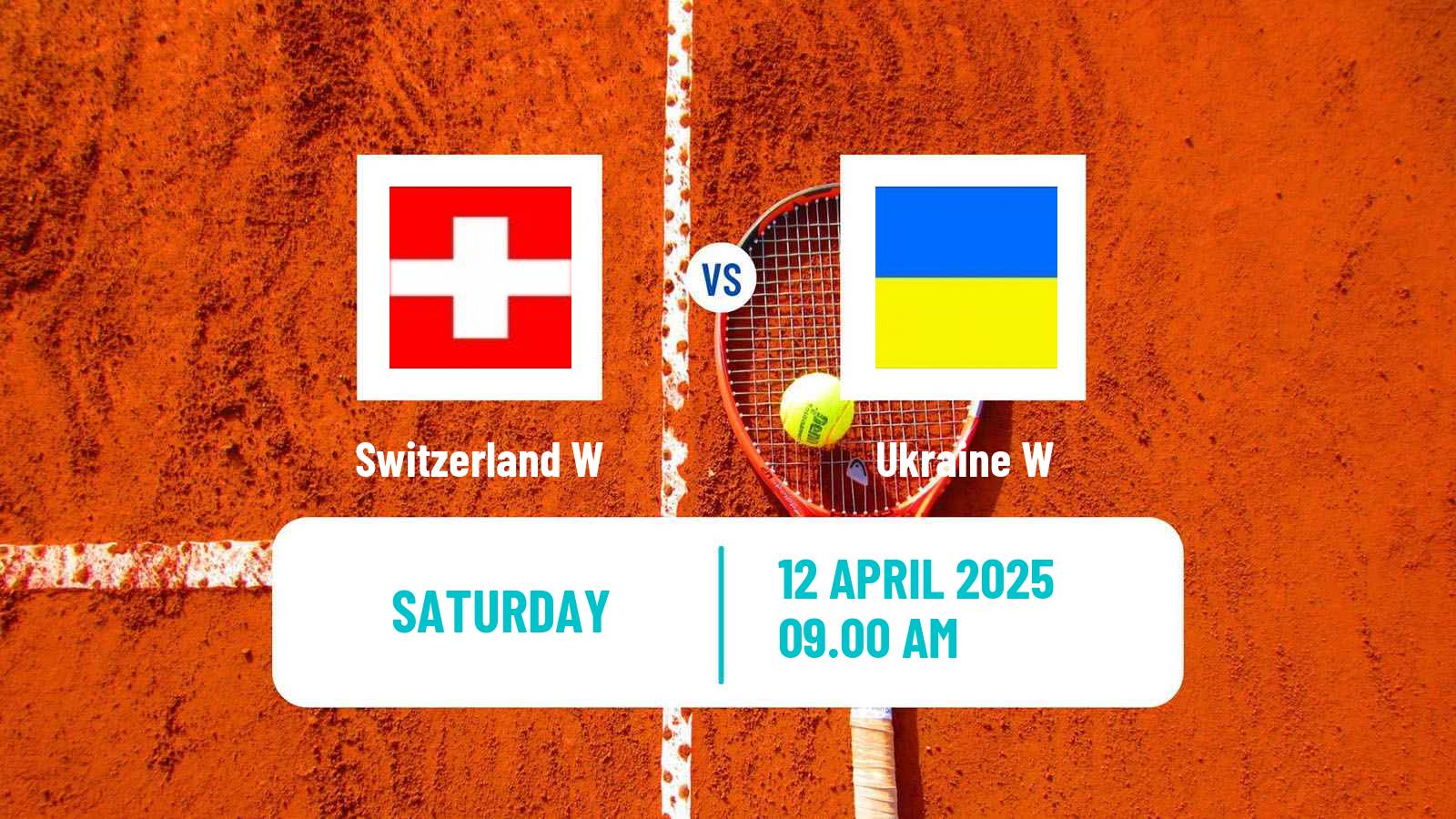 Tennis WTA Billie Jean King Cup World Group Teams Switzerland W - Ukraine W