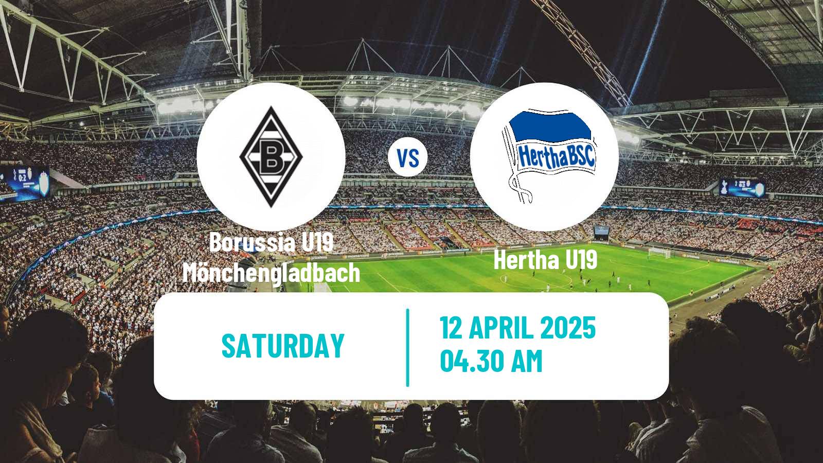 Soccer German DFB Youth League Borussia U19 Mönchengladbach - Hertha U19