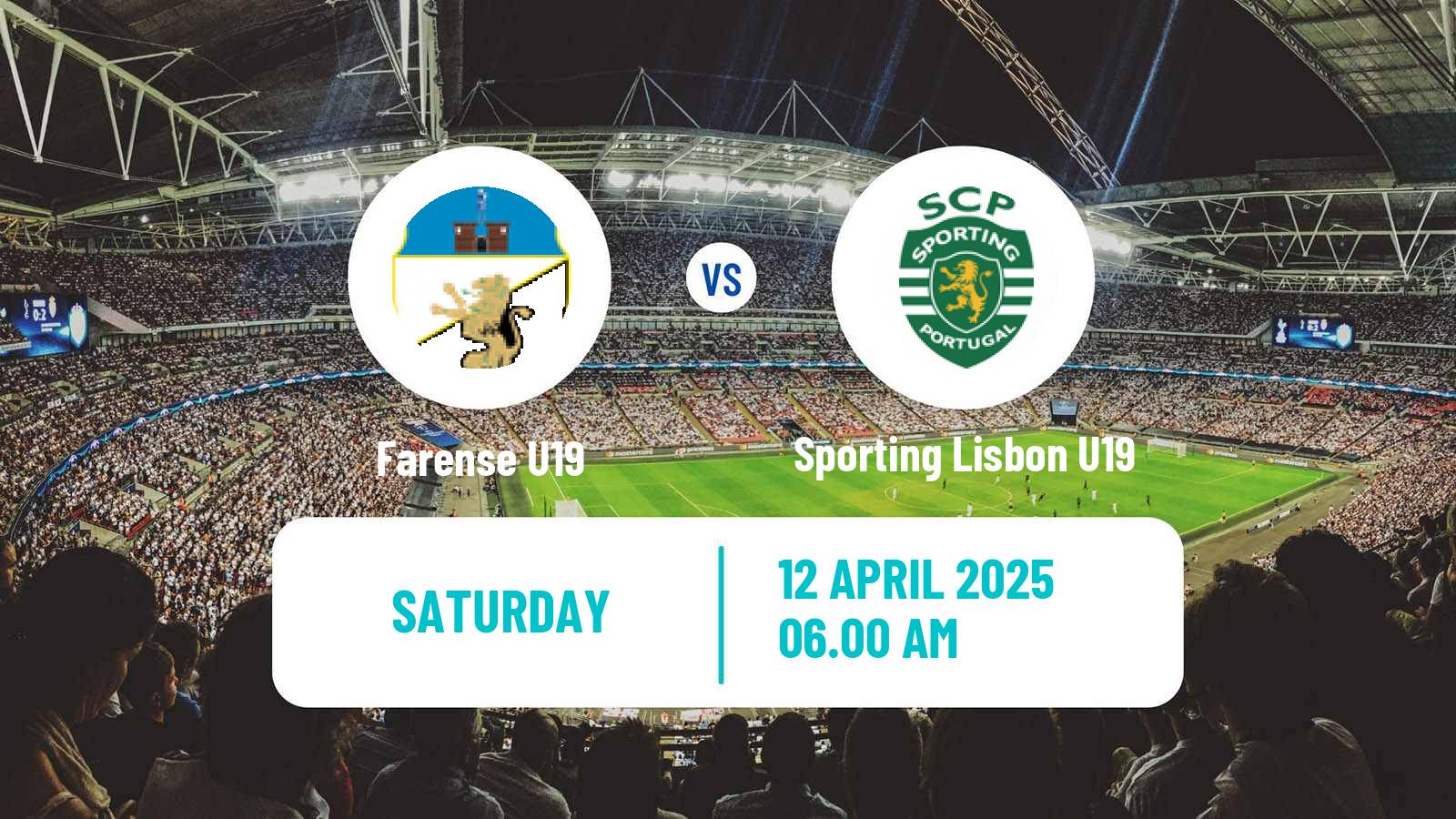 Soccer Portuguese Campeonato Nacional U19 Farense U19 - Sporting Lisbon U19