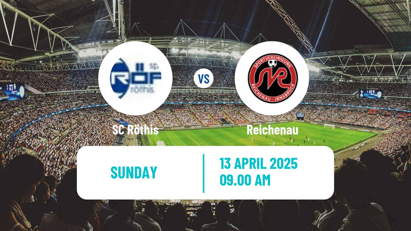 Soccer Austrian Regionalliga West Röthis - Reichenau
