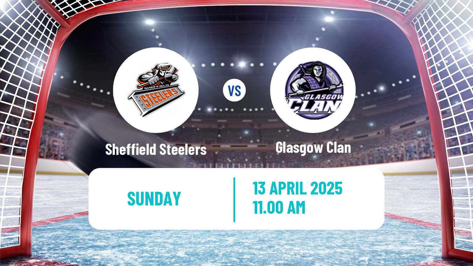 Hockey United Kingdom Elite League Sheffield Steelers - Glasgow Clan