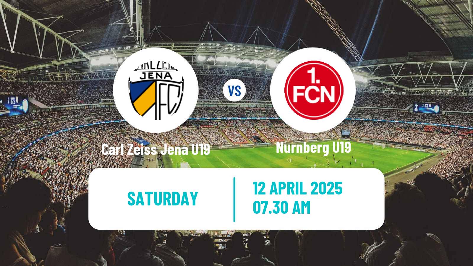 Football German DFB Youth League Carl Zeiss Jena U19 - Nurnberg U19