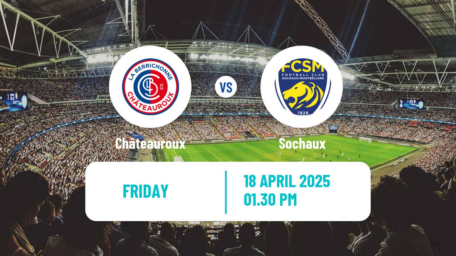 Soccer French National League Châteauroux - Sochaux