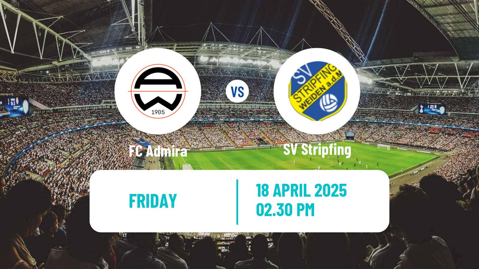 Soccer Austrian 2 Liga Admira - Stripfing
