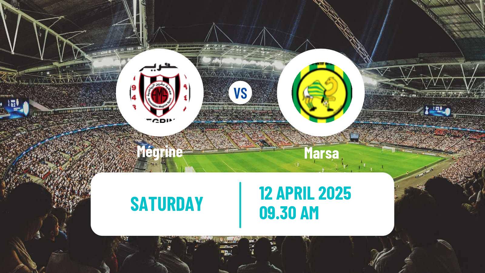 Soccer Tunisian Ligue 2 Mégrine - Marsa