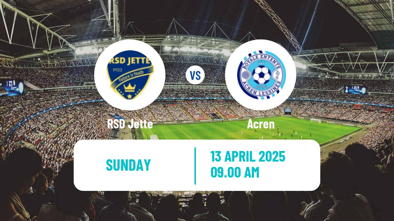 Soccer Belgian Second Amateur Division Group C Jette - Acren