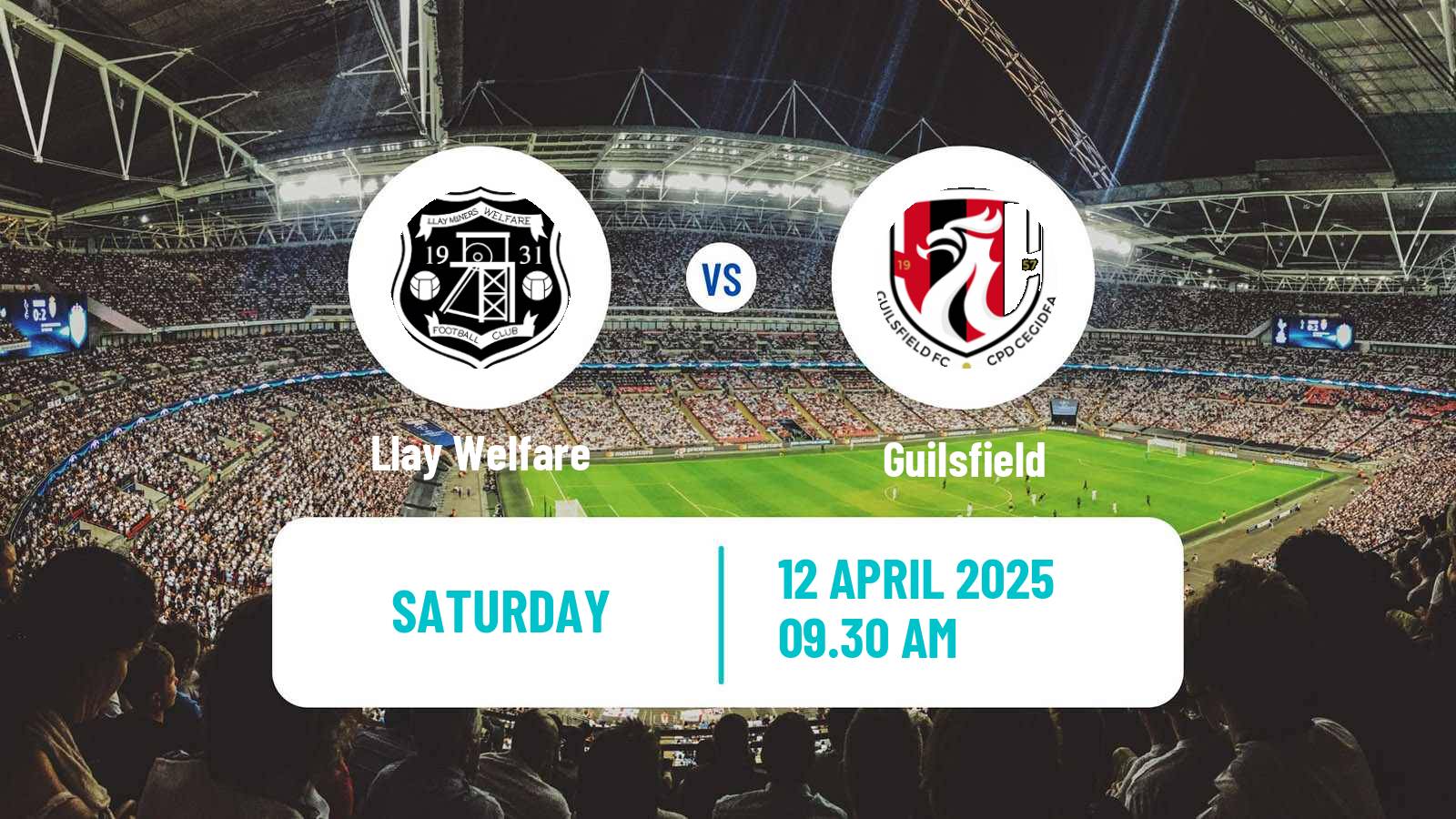 Soccer Welsh Cymru North Llay Welfare - Guilsfield