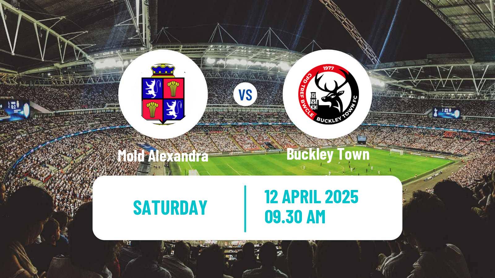 Soccer Welsh Cymru North Mold Alexandra - Buckley Town