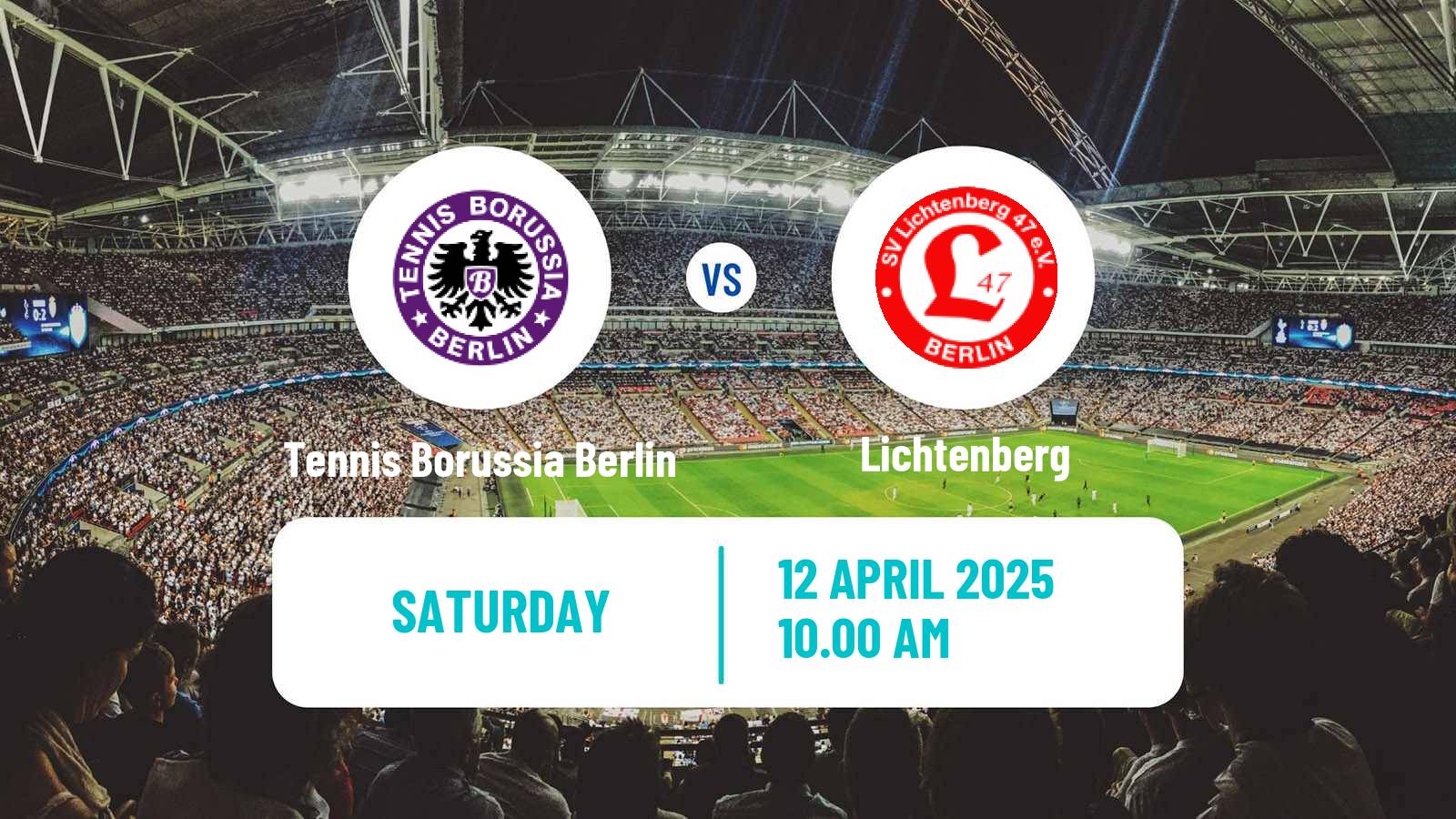 Soccer German Oberliga NOFV-Nord Tennis Borussia Berlin - Lichtenberg