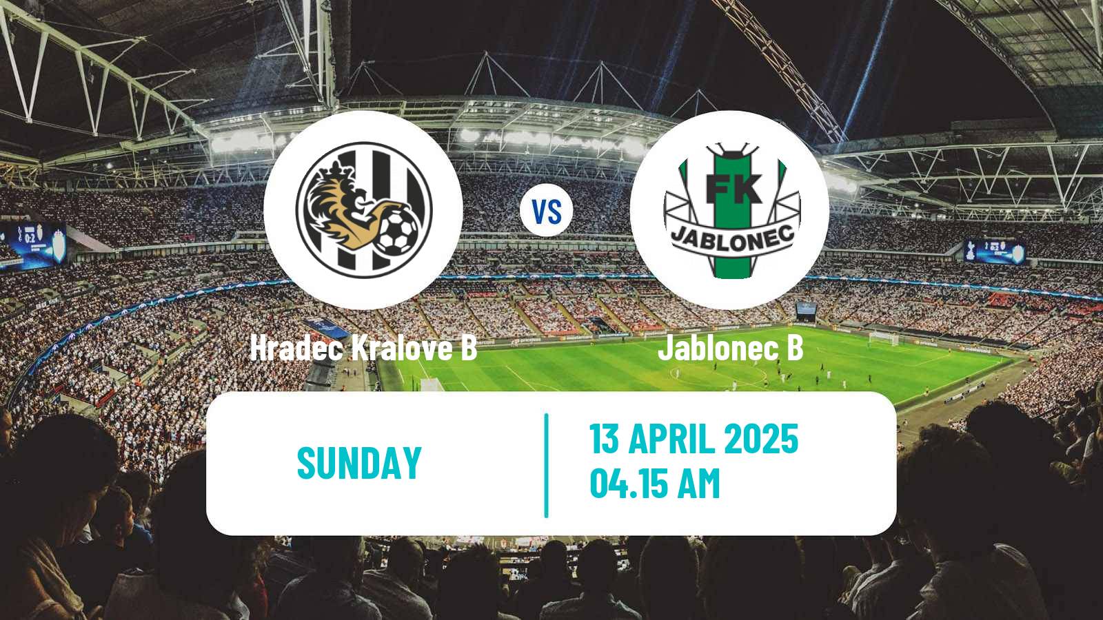 Soccer Czech CFL Group B Hradec Kralove B - Jablonec B