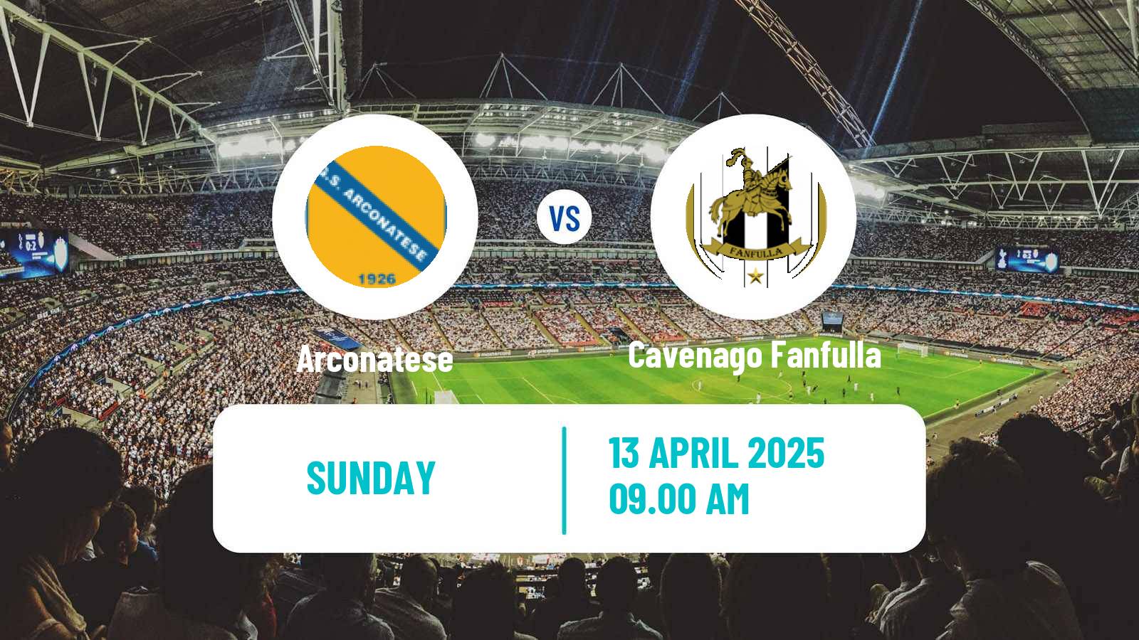 Soccer Italian Serie D - Group B Arconatese - Cavenago Fanfulla