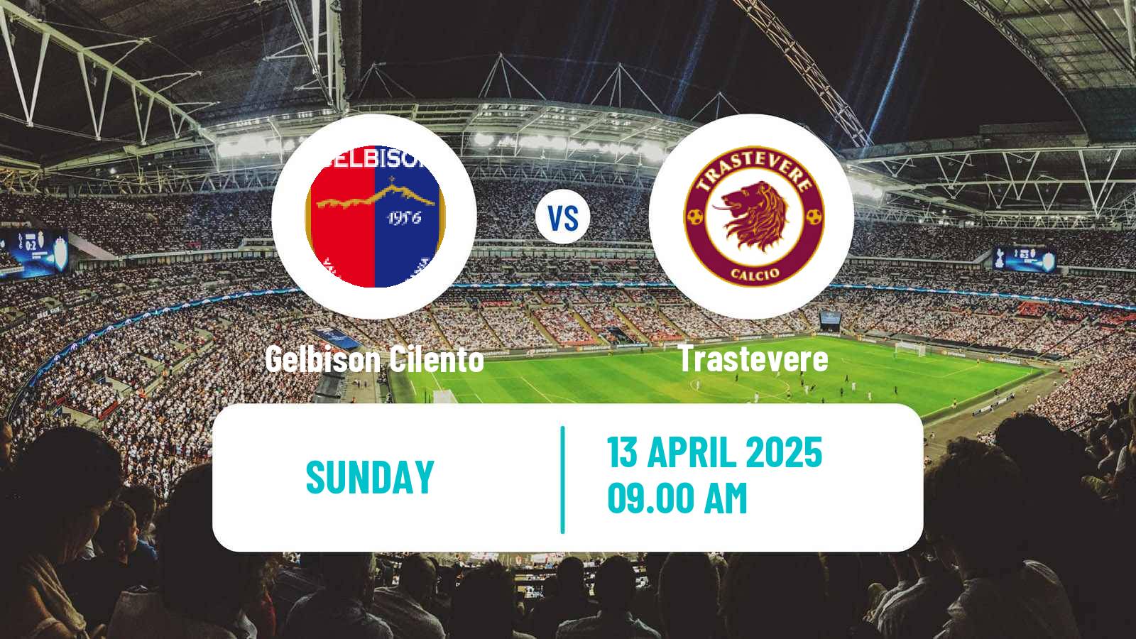Soccer Italian Serie D - Group G Gelbison Cilento - Trastevere