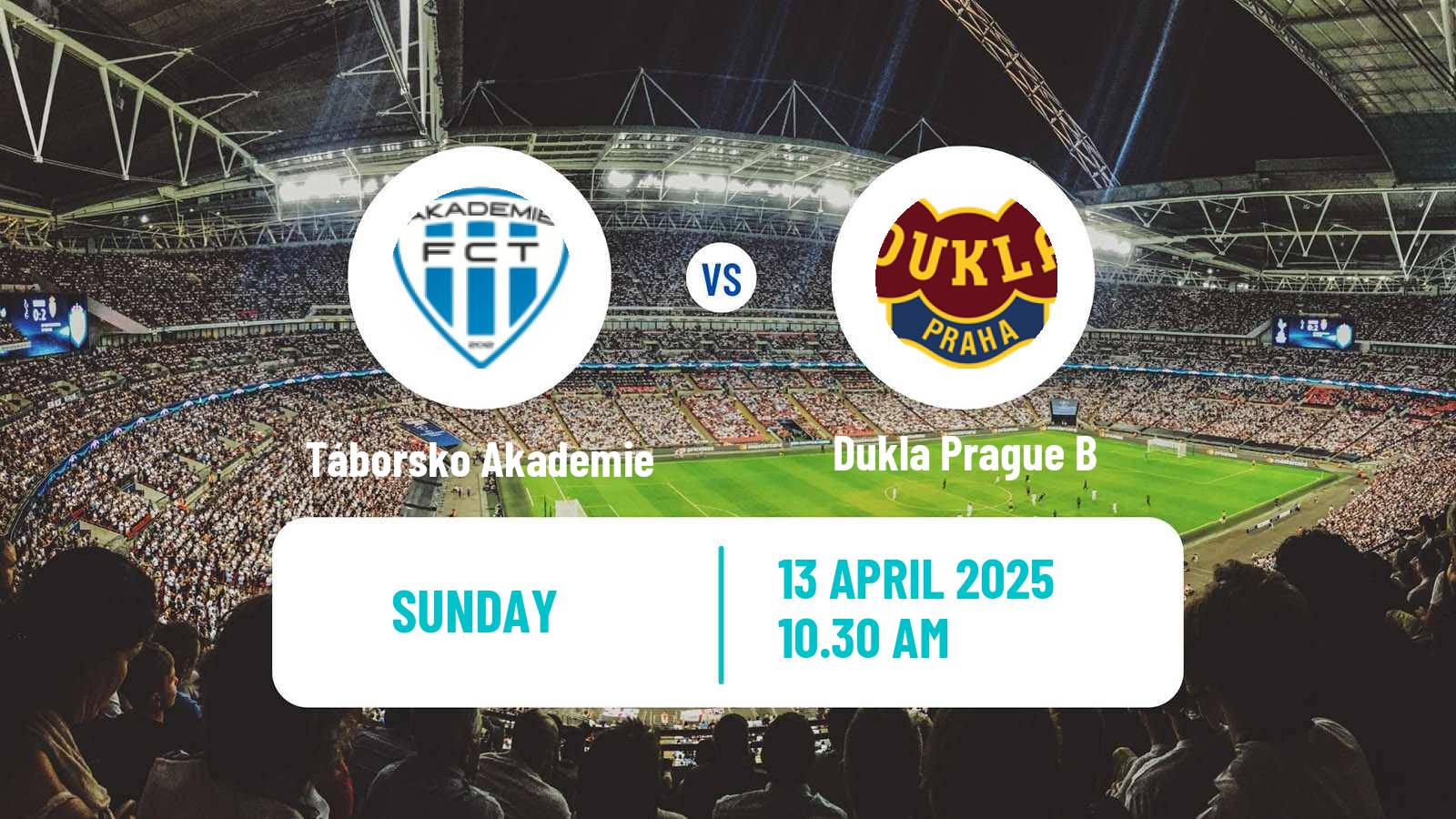 Soccer Czech CFL Group A Táborsko Akademie - Dukla Prague B