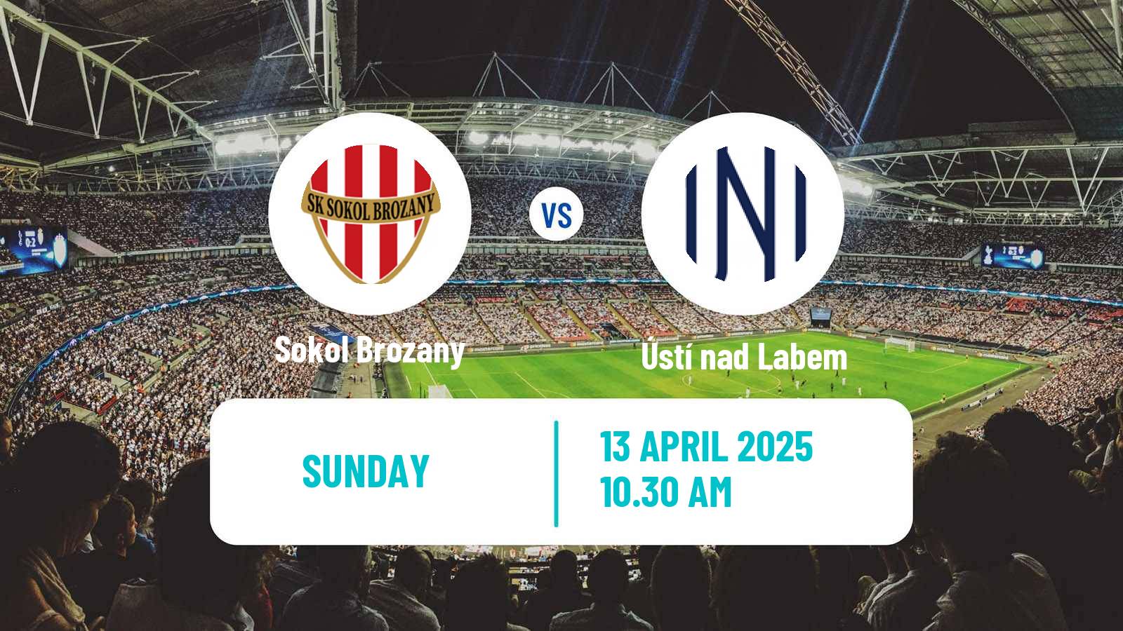 Soccer Czech CFL Group B Sokol Brozany - Ústí nad Labem