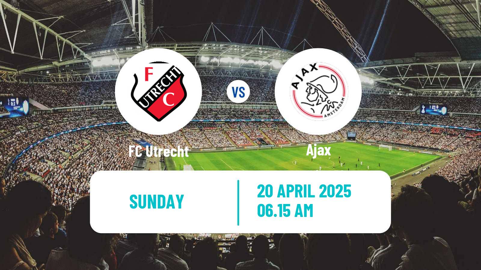 Soccer Dutch Eredivisie Utrecht - Ajax