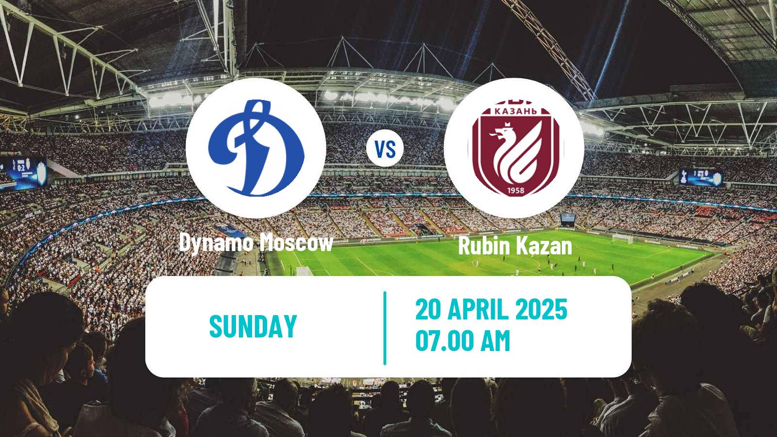 Soccer Russian Premier League Dynamo Moscow - Rubin Kazan