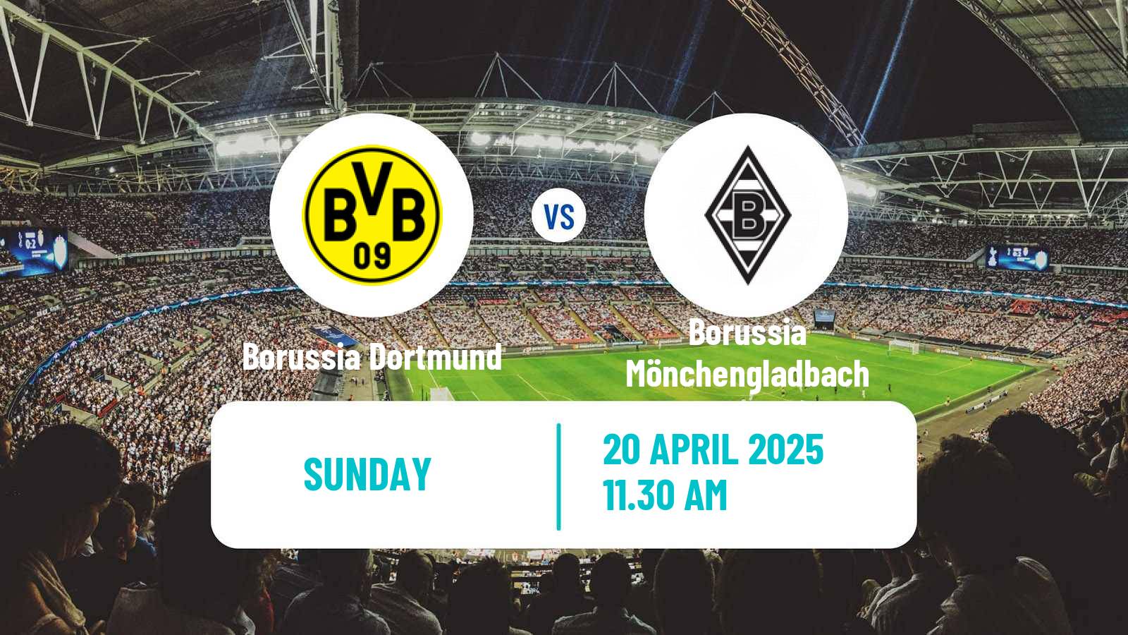 Soccer German Bundesliga Borussia Dortmund - Borussia Mönchengladbach