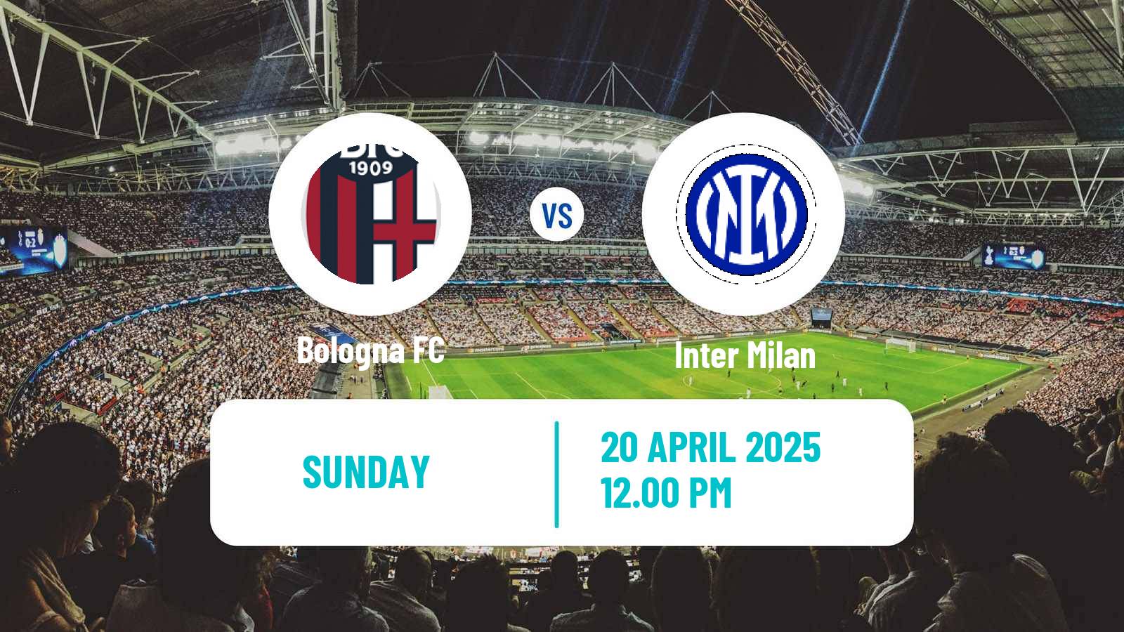 Soccer Italian Serie A Bologna - Inter Milan