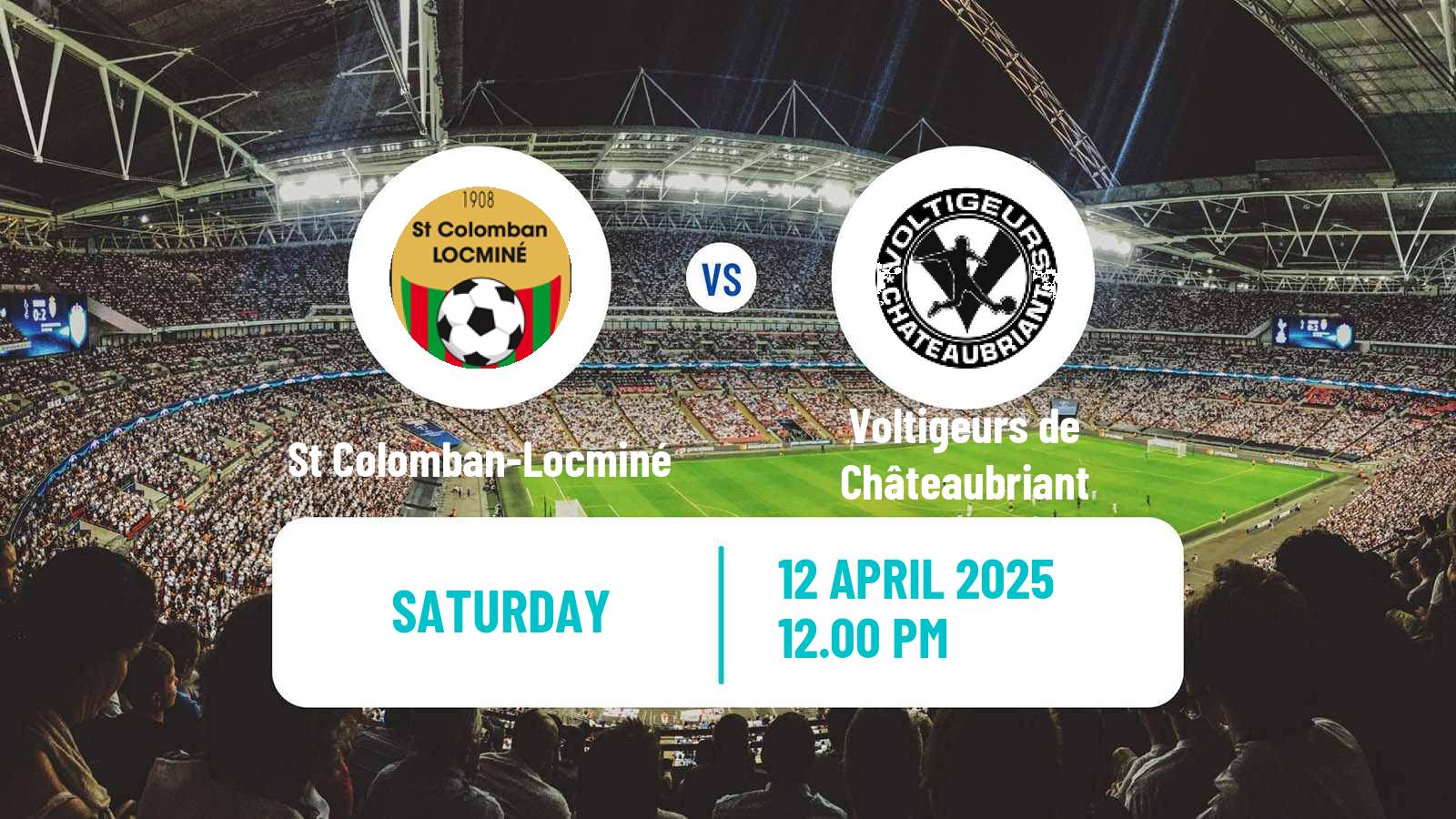 Soccer French National 2 - Group B St Colomban-Locminé - Voltigeurs de Châteaubriant