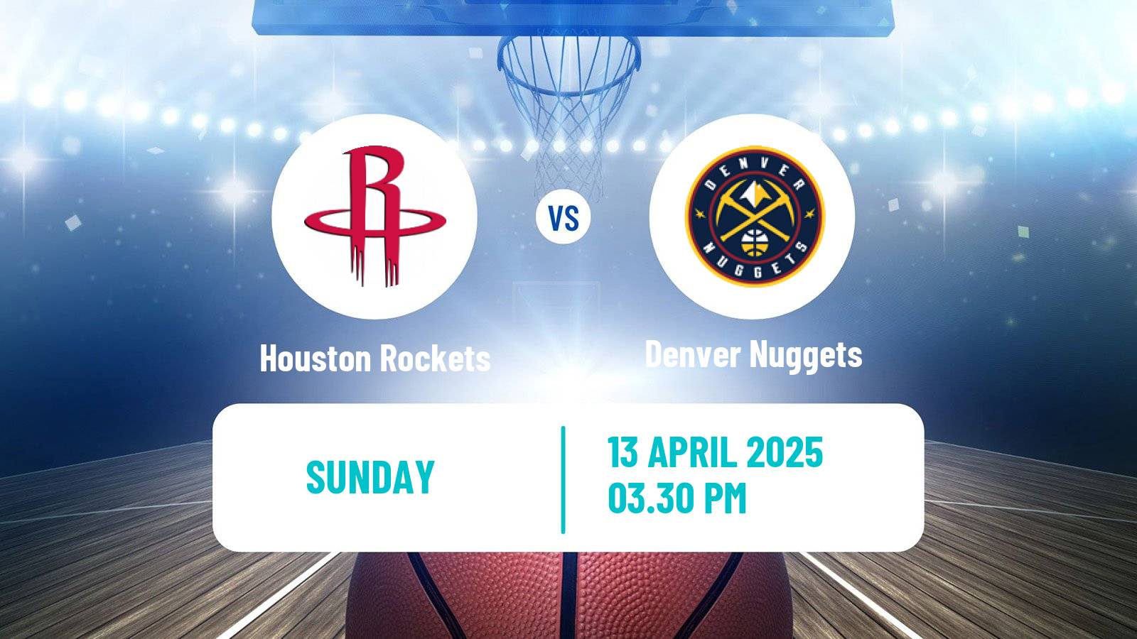 Basketball NBA Houston Rockets - Denver Nuggets