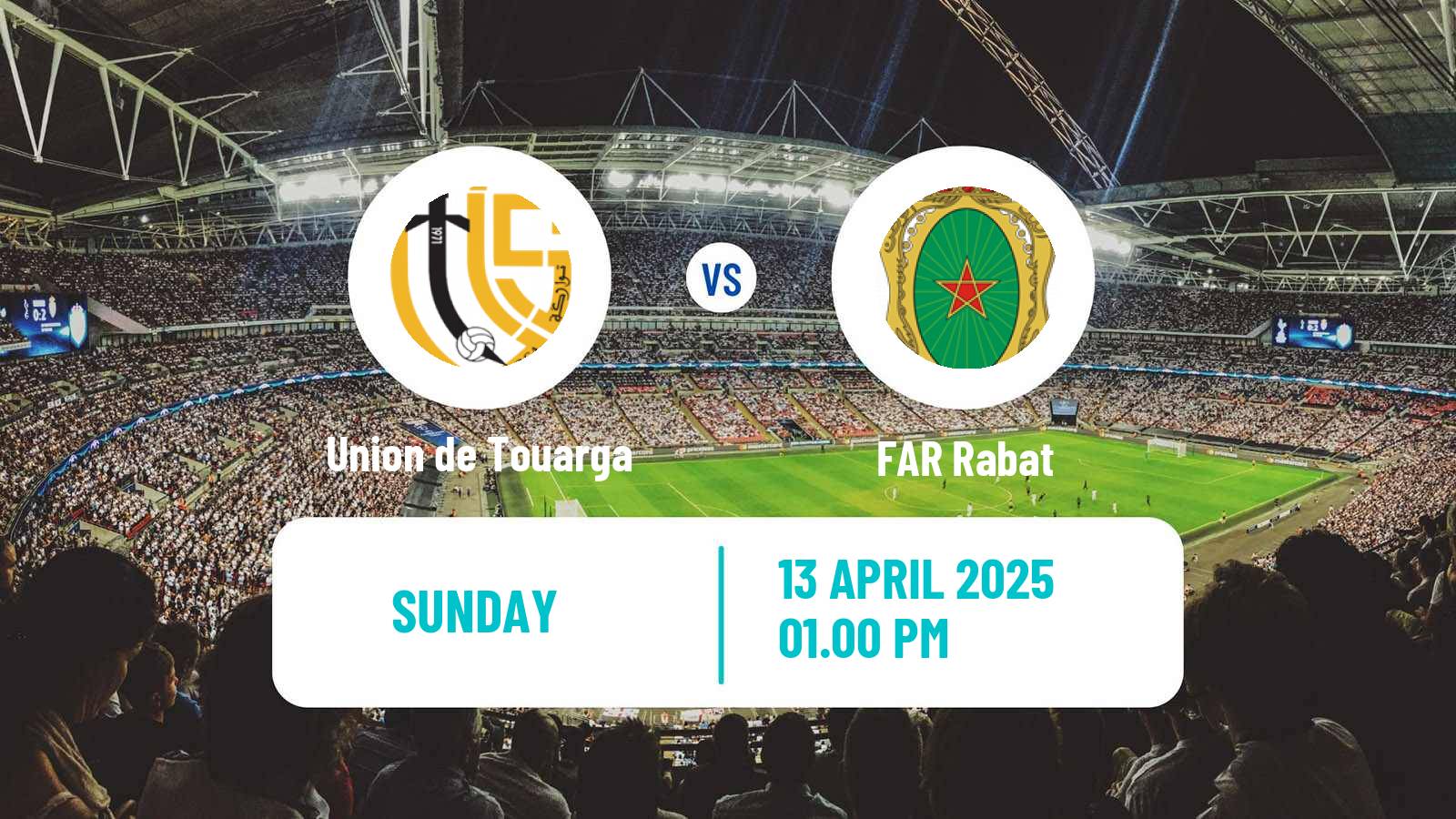 Soccer Moroccan Botola Union de Touarga - FAR Rabat