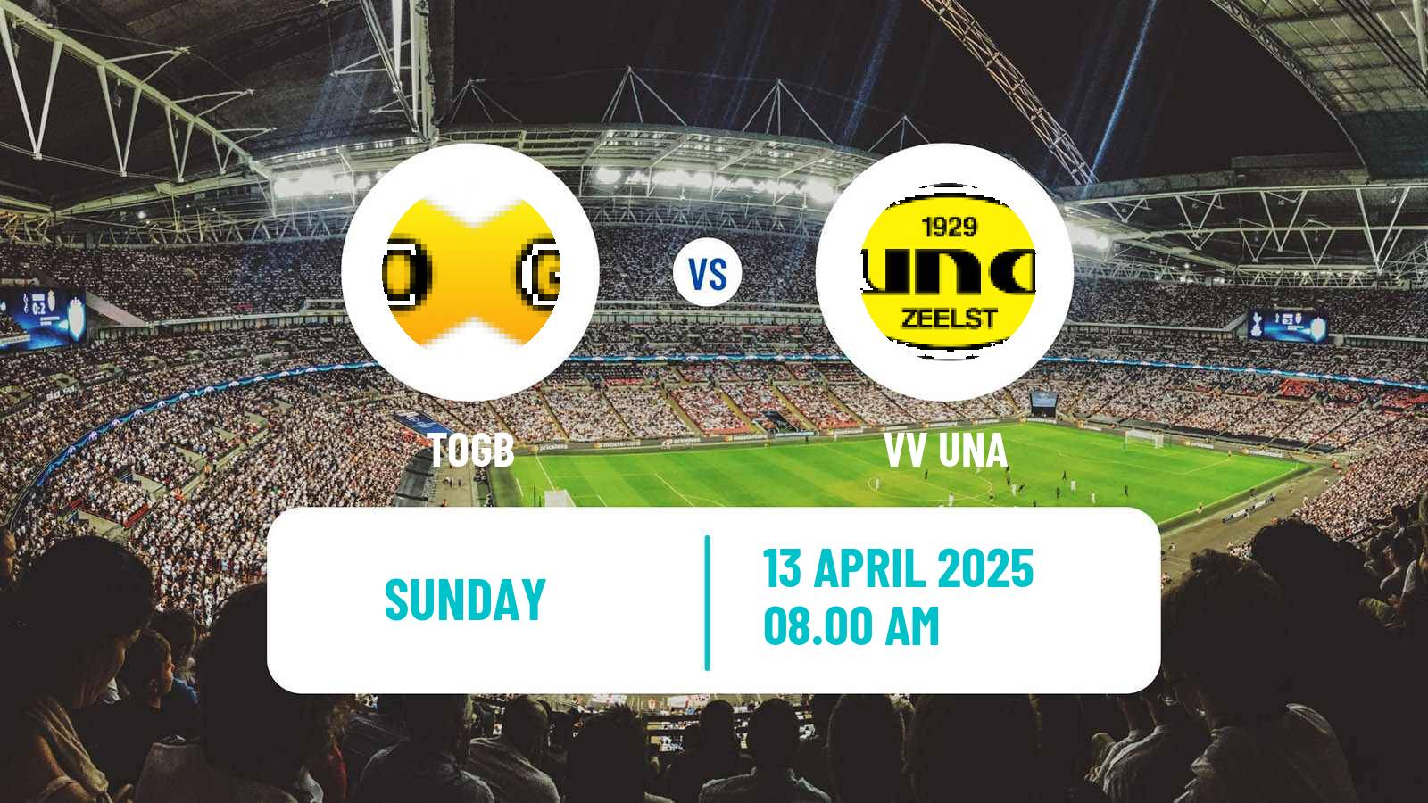 Soccer Dutch Derde Divisie TOGB - UNA
