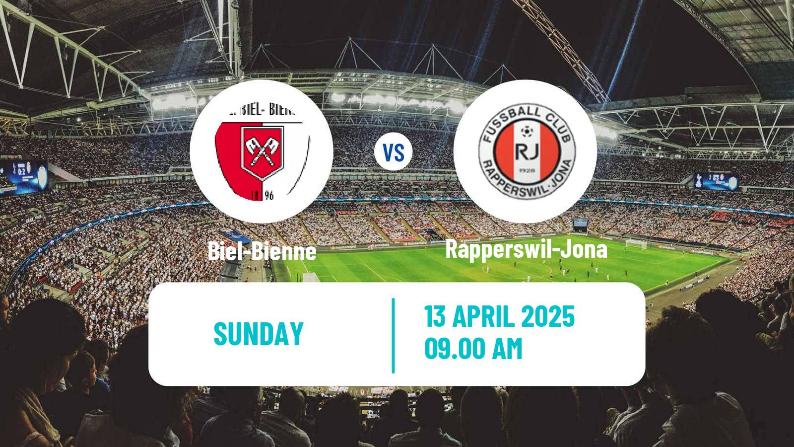 Soccer Swiss Promotion League Biel-Bienne - Rapperswil-Jona