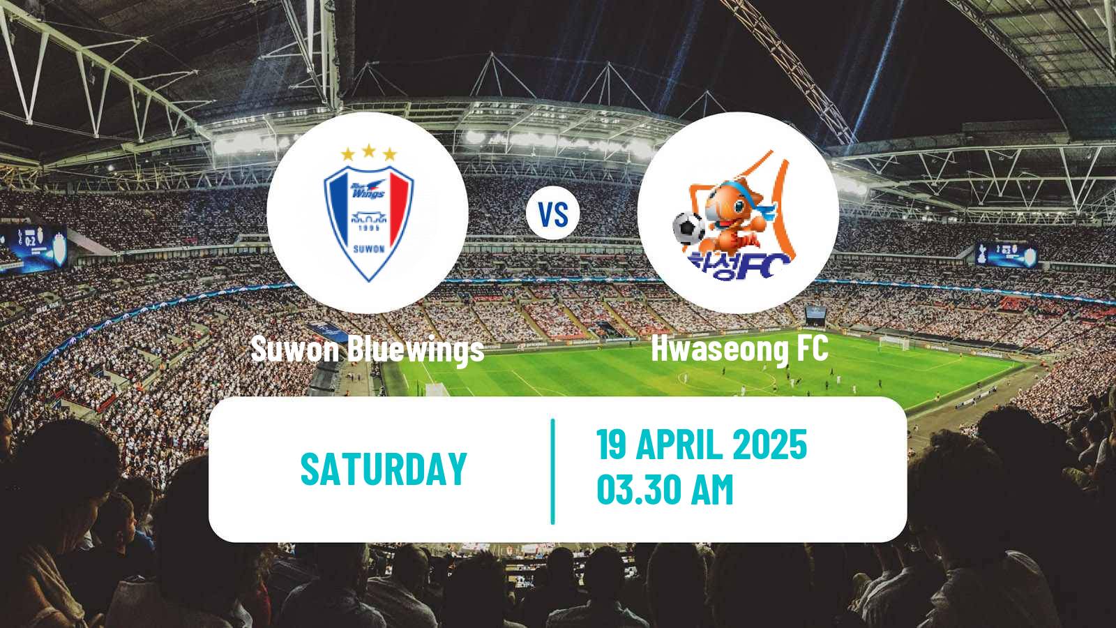 Soccer South Korean K-League 2 Suwon Bluewings - Hwaseong