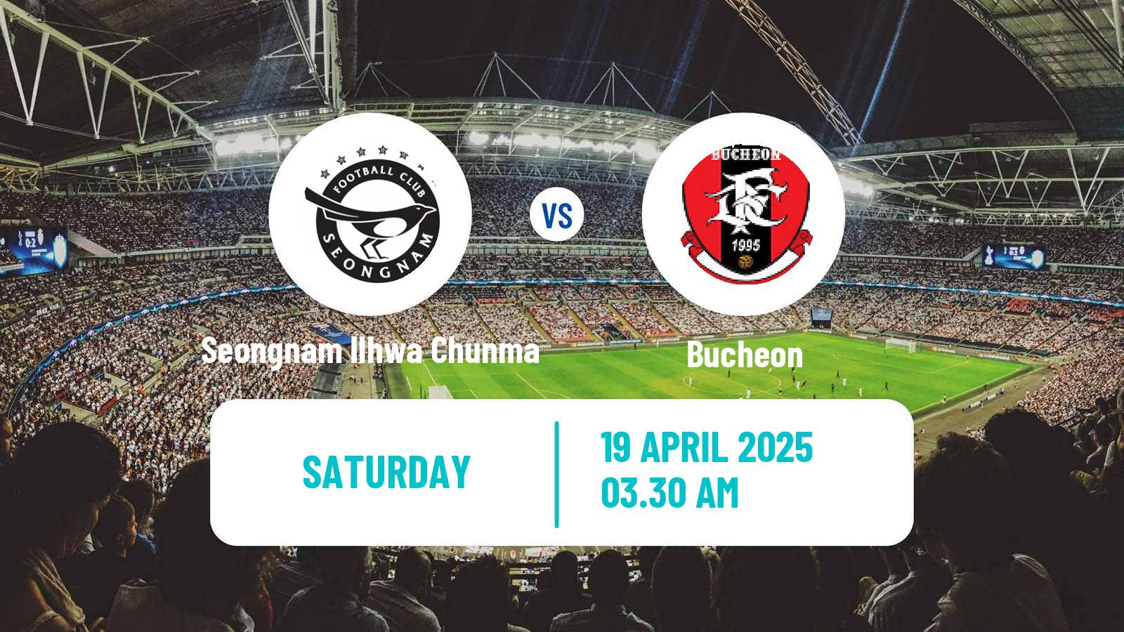 Soccer South Korean K-League 2 Seongnam Ilhwa Chunma - Bucheon