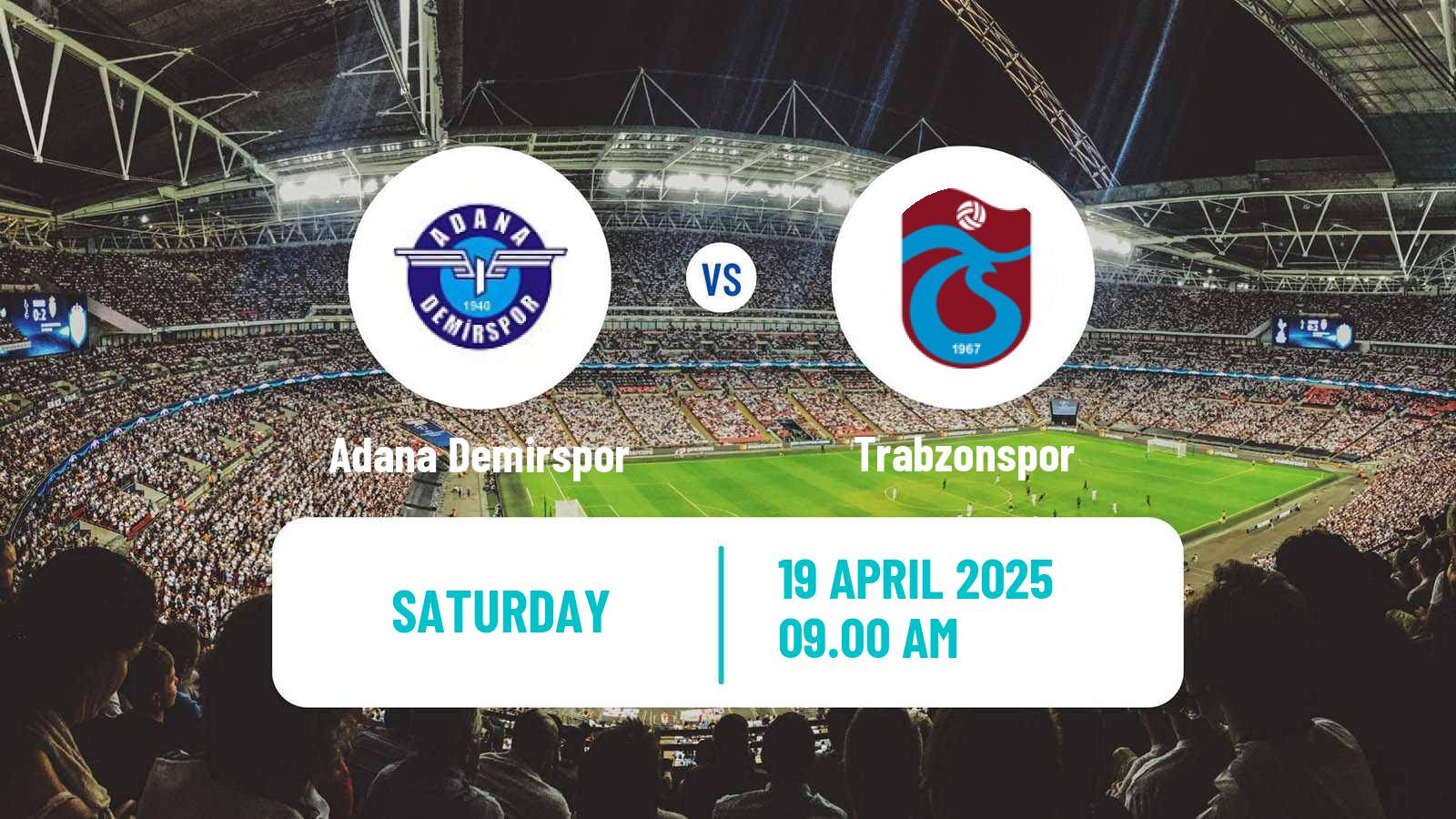 Soccer Turkish Super League Adana Demirspor - Trabzonspor