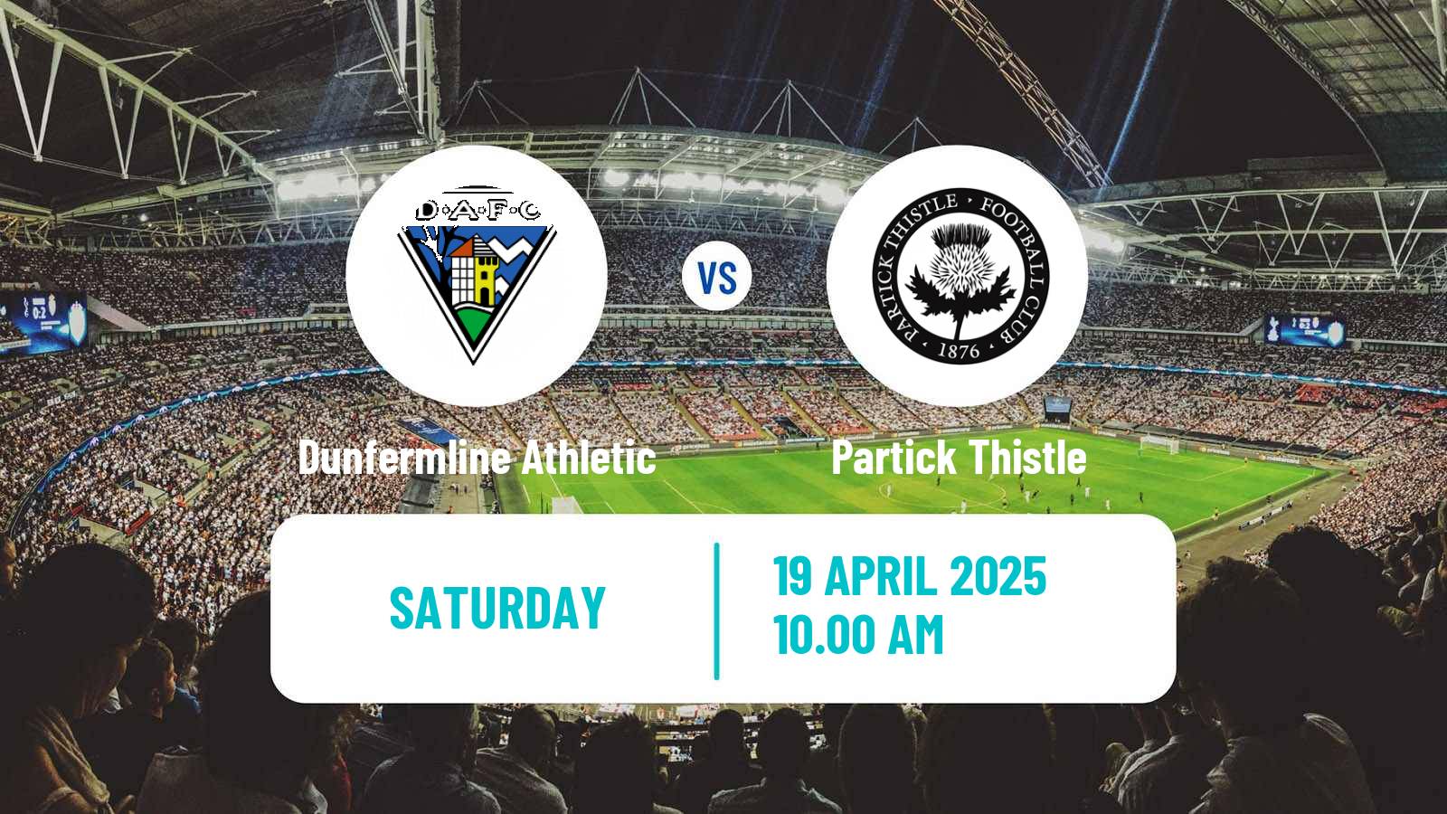 Soccer Scottish Football Championship Dunfermline Athletic - Partick Thistle