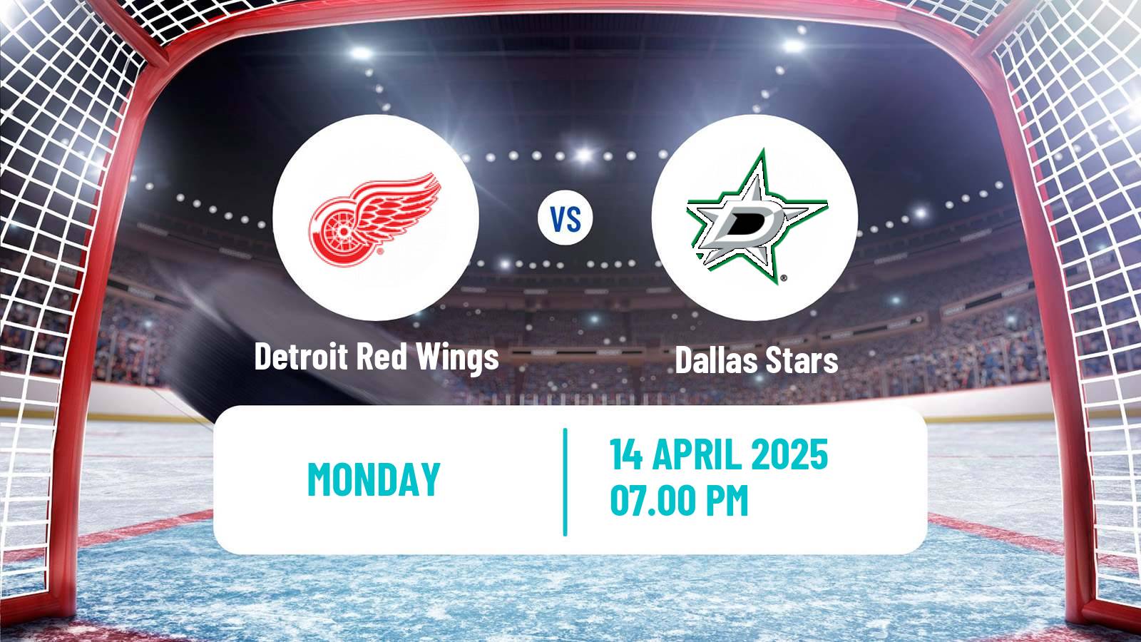 Hockey NHL Detroit Red Wings - Dallas Stars
