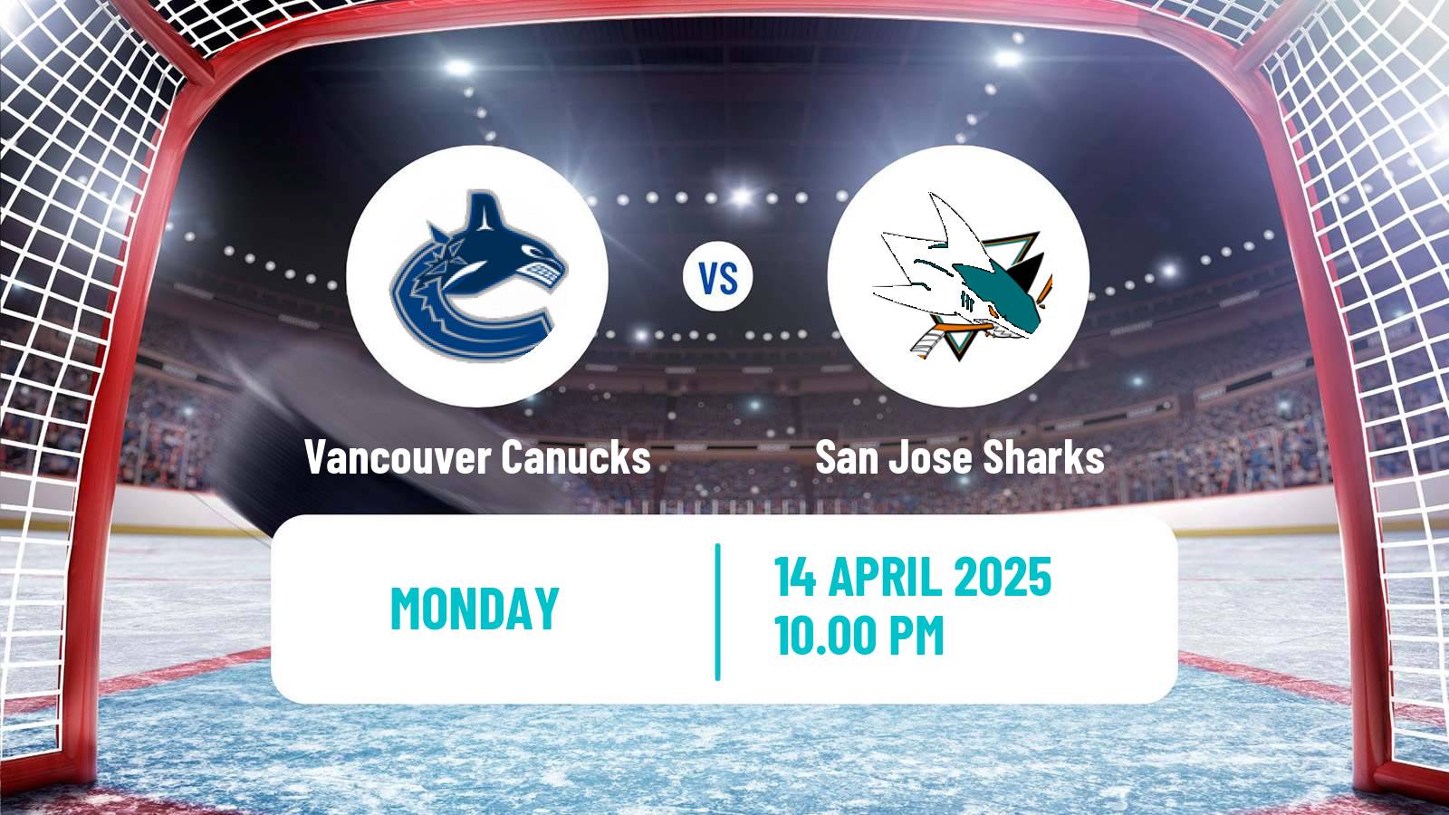 Hockey NHL Vancouver Canucks - San Jose Sharks