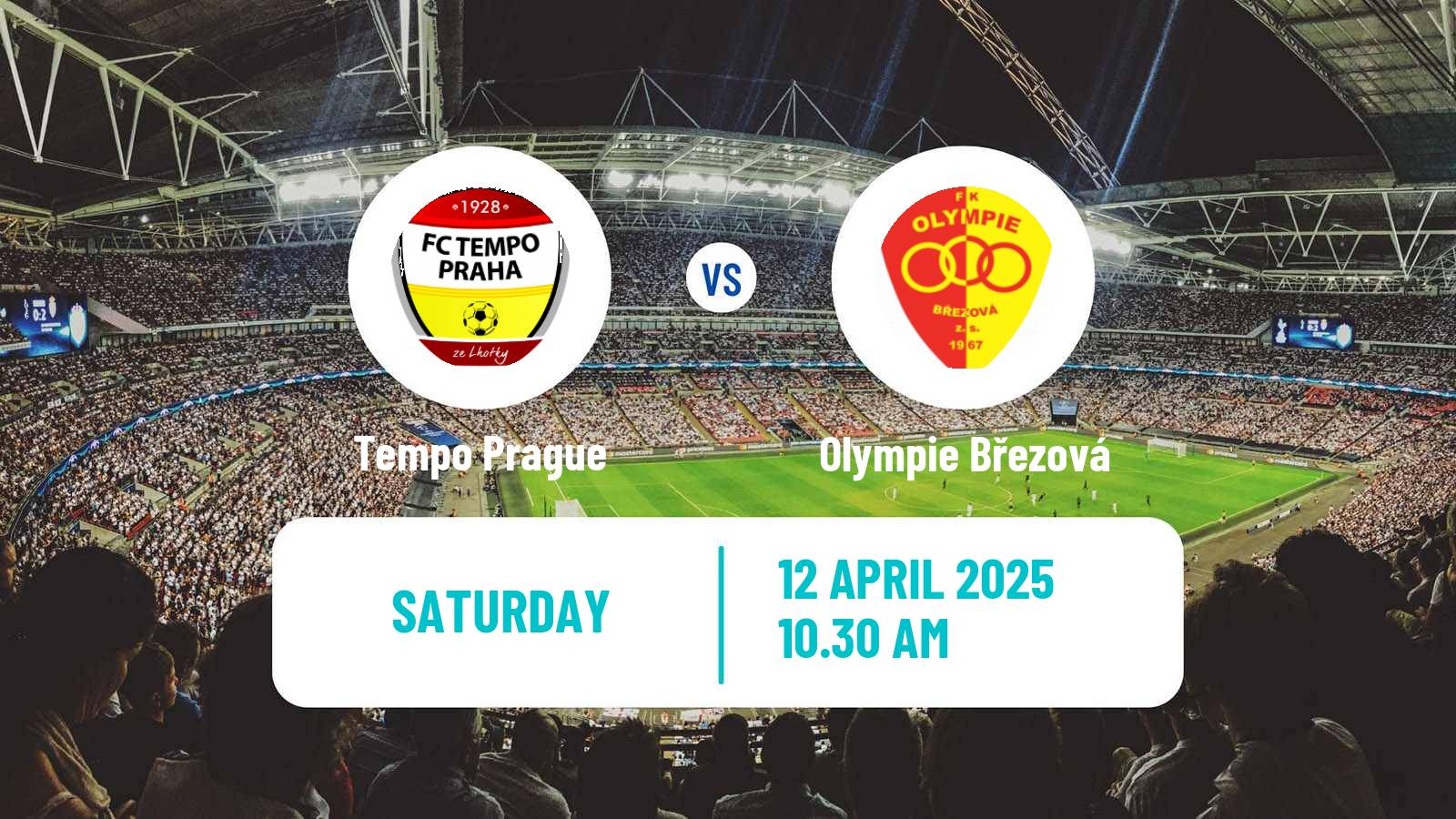 Soccer Czech Division B Tempo Prague - Olympie Březová