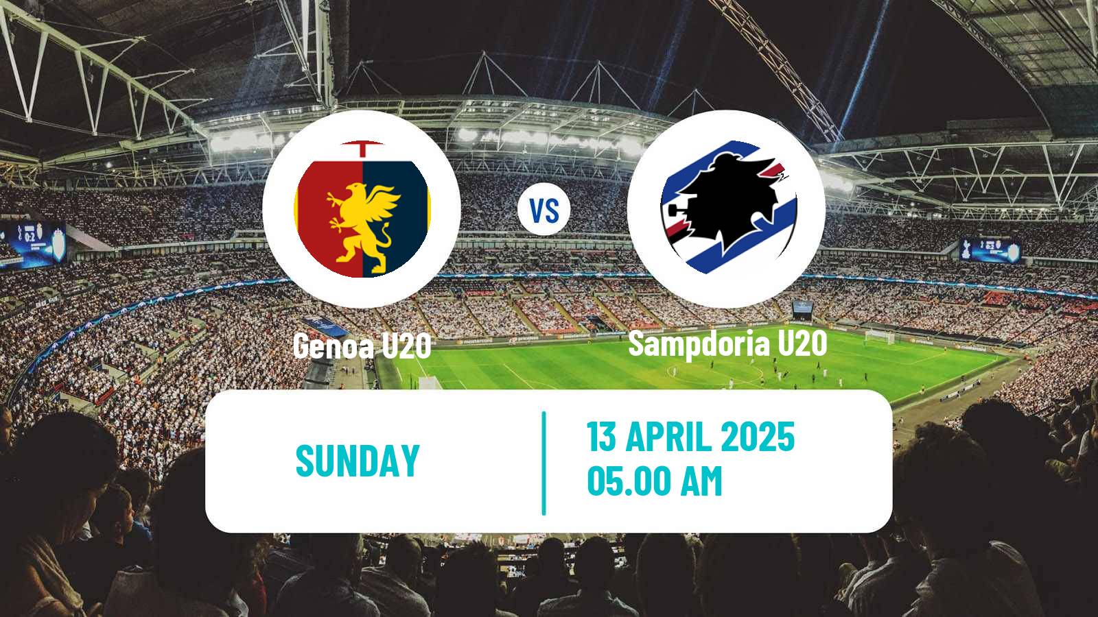 Soccer Italian Primavera 1 Genoa U20 - Sampdoria U20