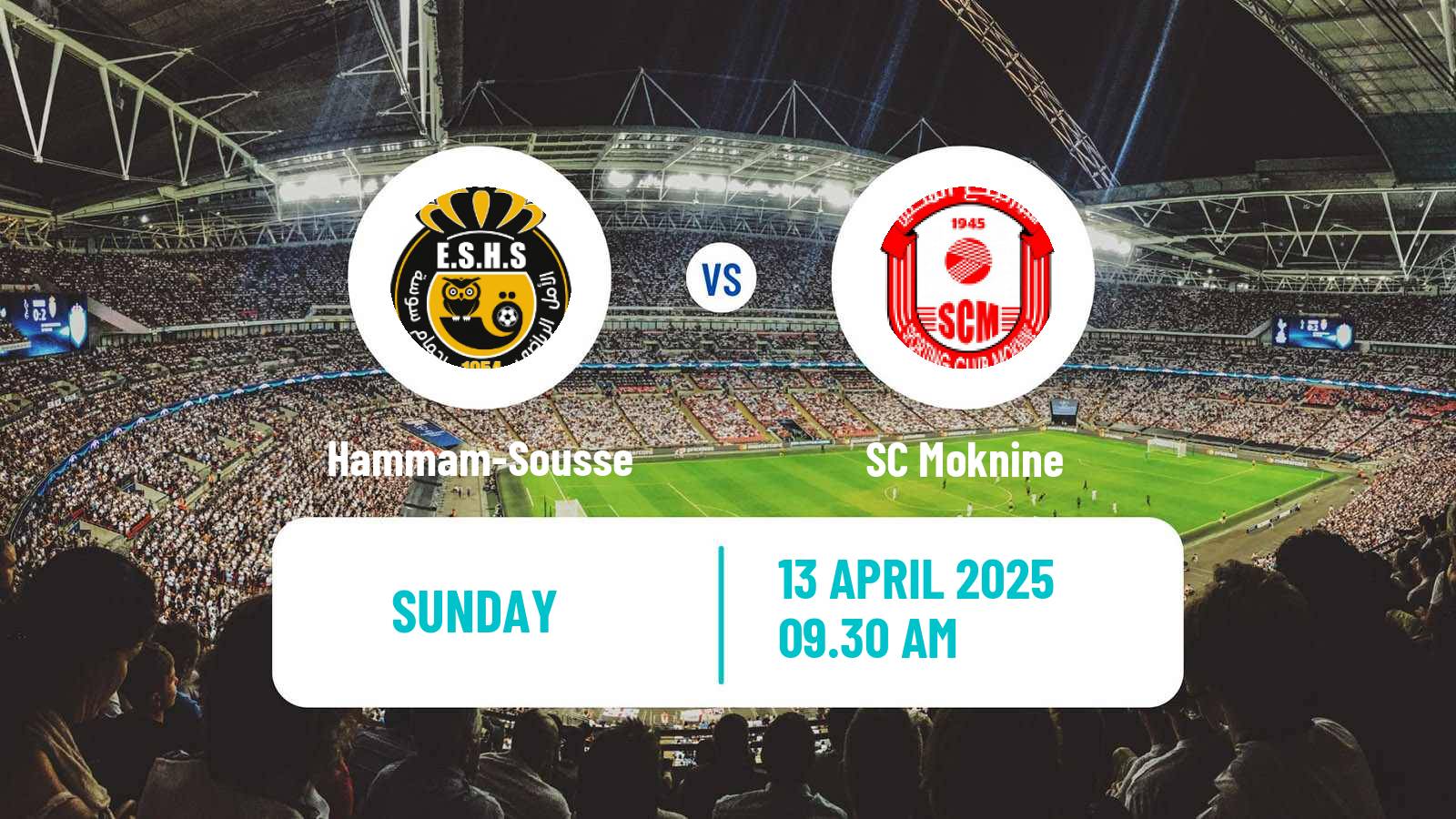 Soccer Tunisian Ligue 2 Hammam-Sousse - Moknine