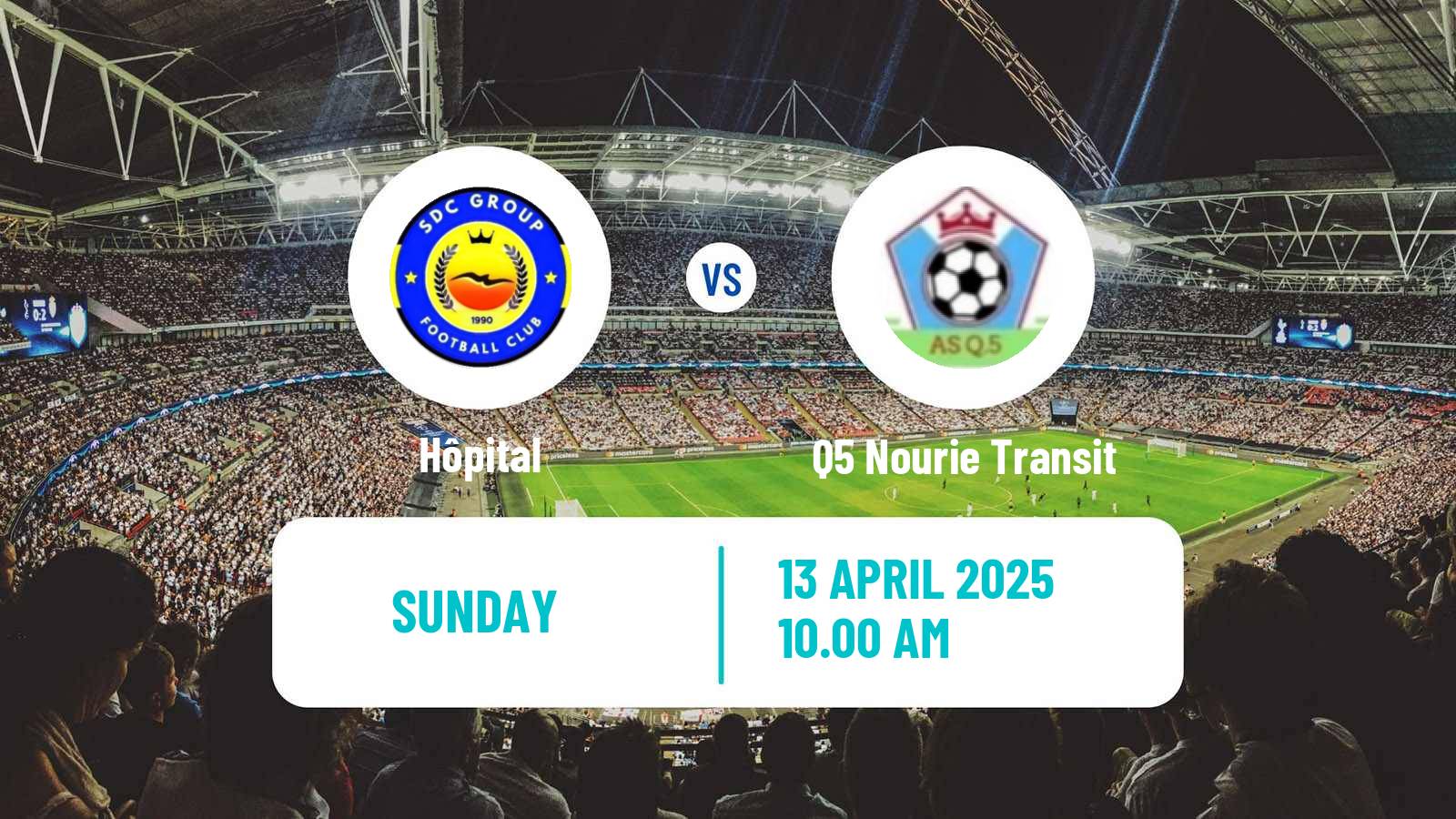 Soccer Djibouti Premier League Hôpital - Q5 Nourie Transit