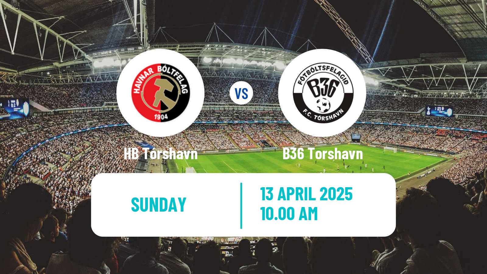 Soccer Faroe Islands Premier League HB Tórshavn - B36 Torshavn