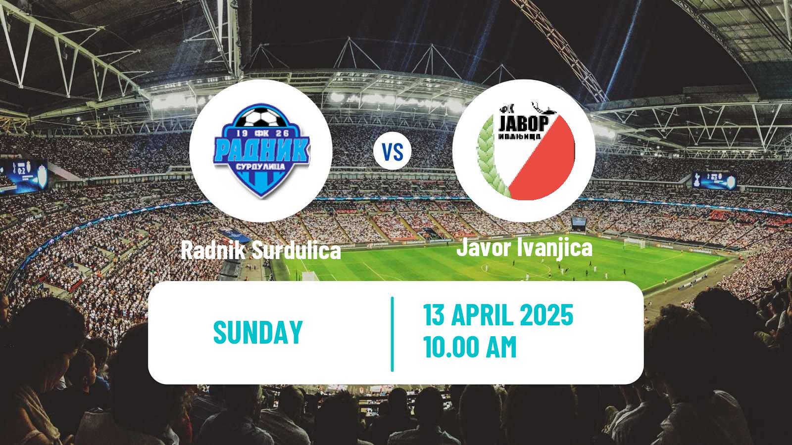 Soccer Serbian Prva Liga Radnik Surdulica - Javor Ivanjica
