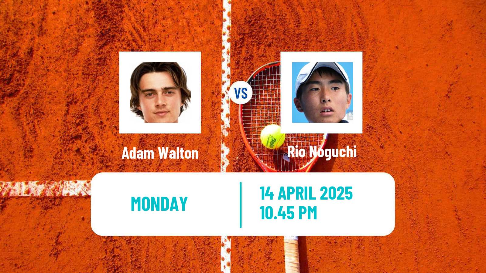Tennis Busan Challenger Men Adam Walton - Rio Noguchi