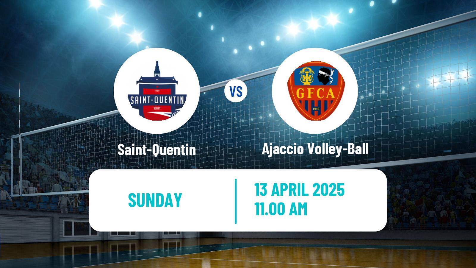 Volleyball French Ligue B Volleyball Saint-Quentin - Ajaccio Volley-Ball