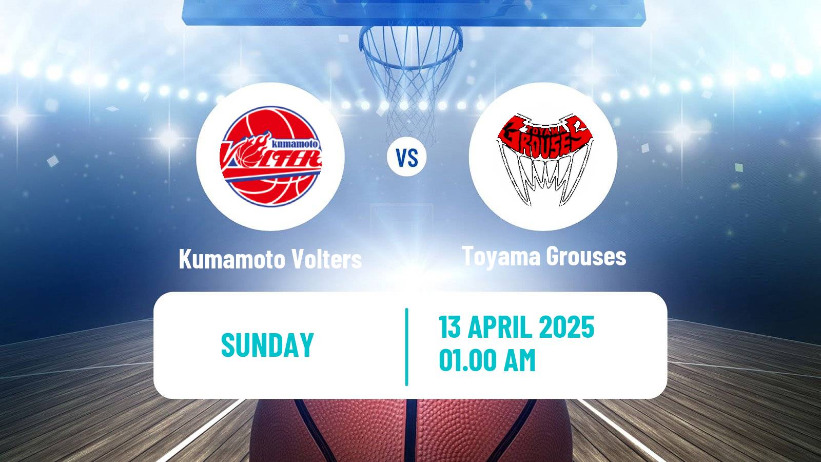 Basketball Japan B2 League Basketball Kumamoto Volters - Toyama Grouses