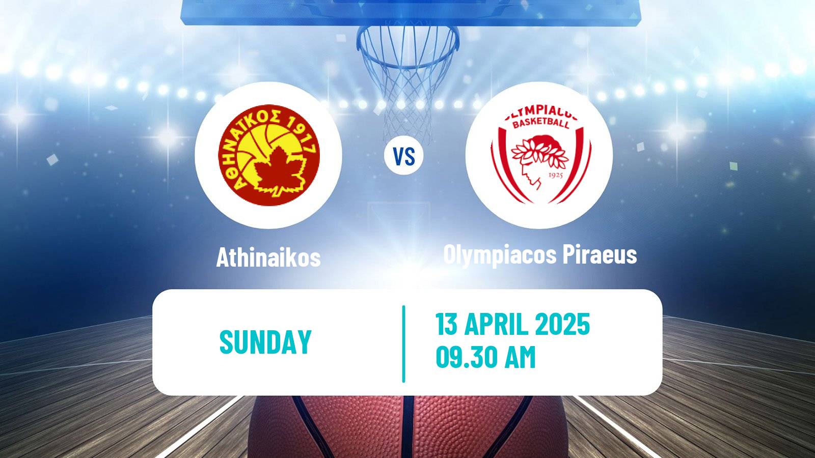 Basketball Greek Basket League A1 Women Athinaikos - Olympiacos Piraeus
